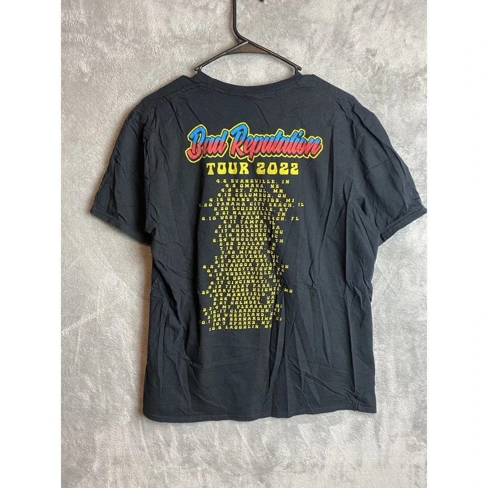 Kid Rock Bad Reputation Mens L Black Cotton Tour T-Shirt